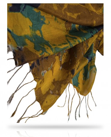 Палантин Женский S23-FLEUR.DU.CIEL/JAUNE